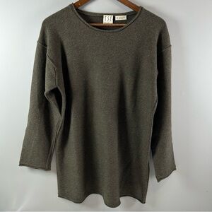 TSE Cashmere 100% Pure Cashmere Brown Knit Tunic Sweater Women's Size Medium